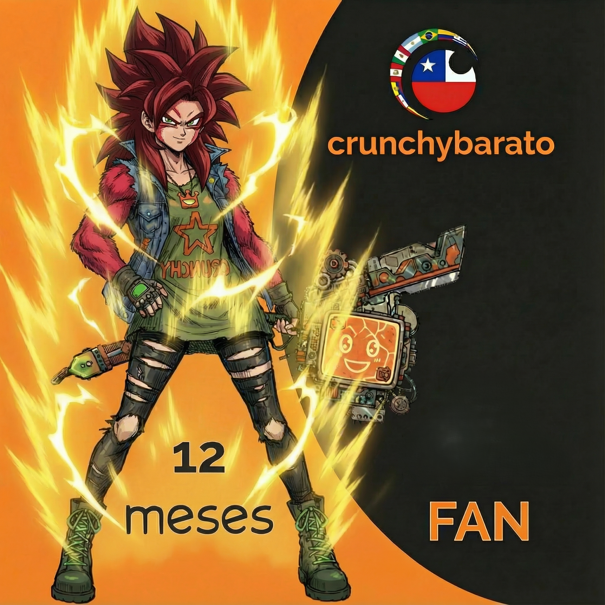 Crunchyroll Premium Fan en Chile – 12 meses (cuenta personal)