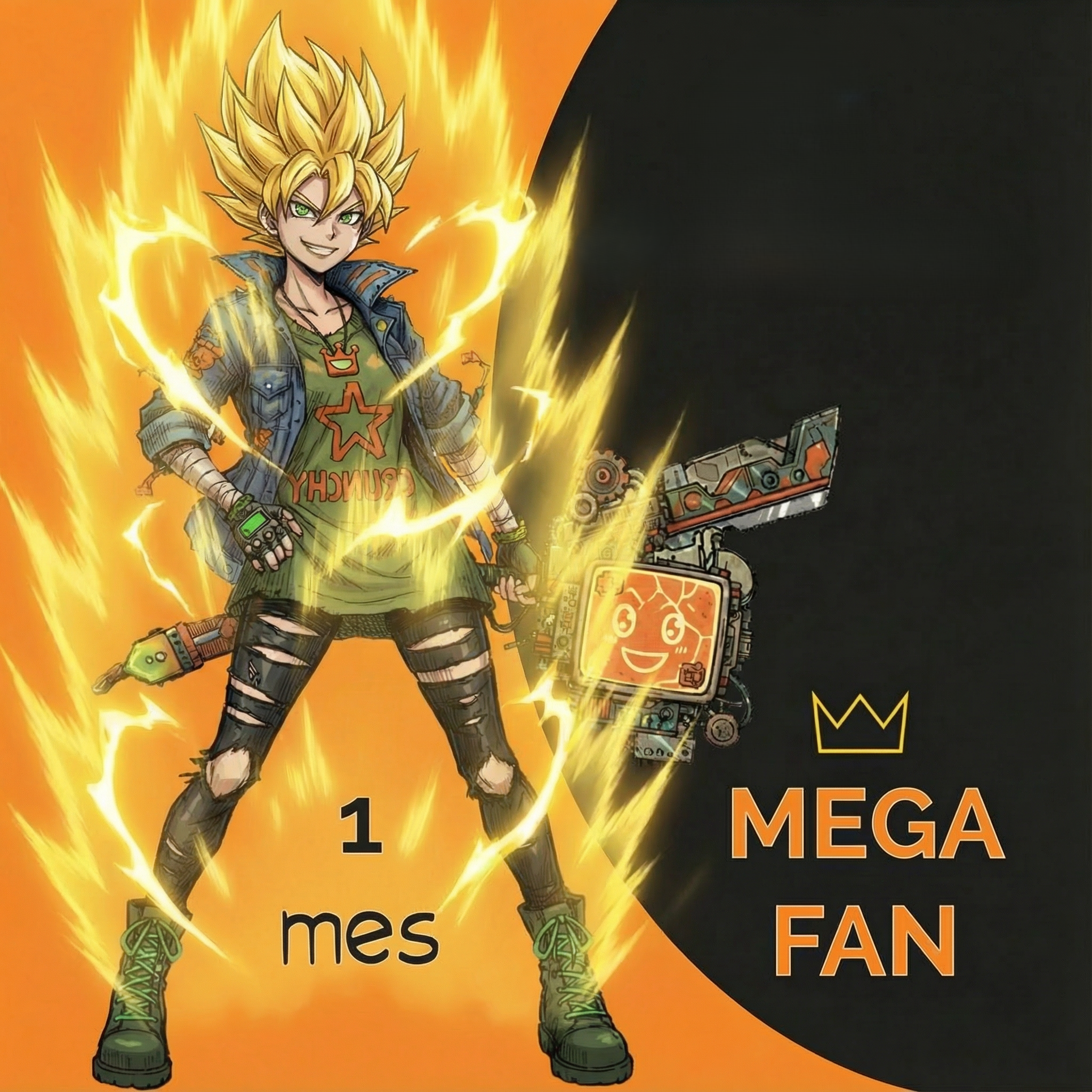 Crunchyroll Premium Mega Fan en Chile – 1 mes (cuenta personal)